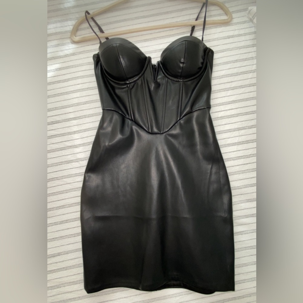 Oh Polly leather dress